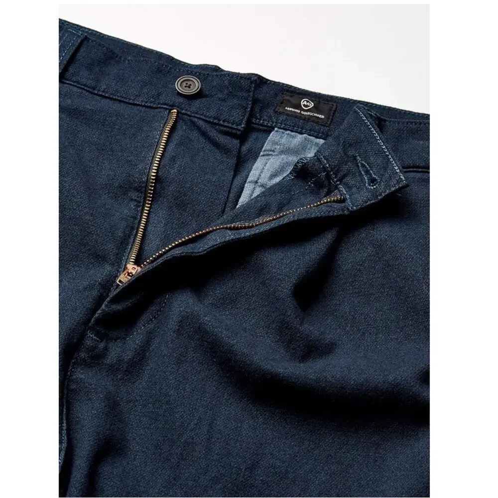 NWT AG The Rutger Relaxed Pleated Navy Blue Pants Size 29